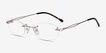 Create Gold MetalEyeglass Frames from EyeBuyDirect, Angle View