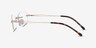 Create Doré MétalMontures de lunettes de vue d'EyeBuyDirect, Vue de Côté