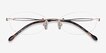 Create Gold MetalEyeglass Frames from EyeBuyDirect, Closed View