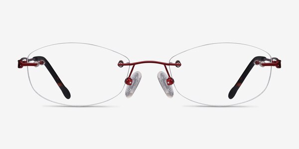Create Burgundy Métal Montures de lunettes de vue