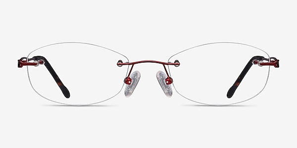 Create Burgundy Métal Montures de lunettes de vue