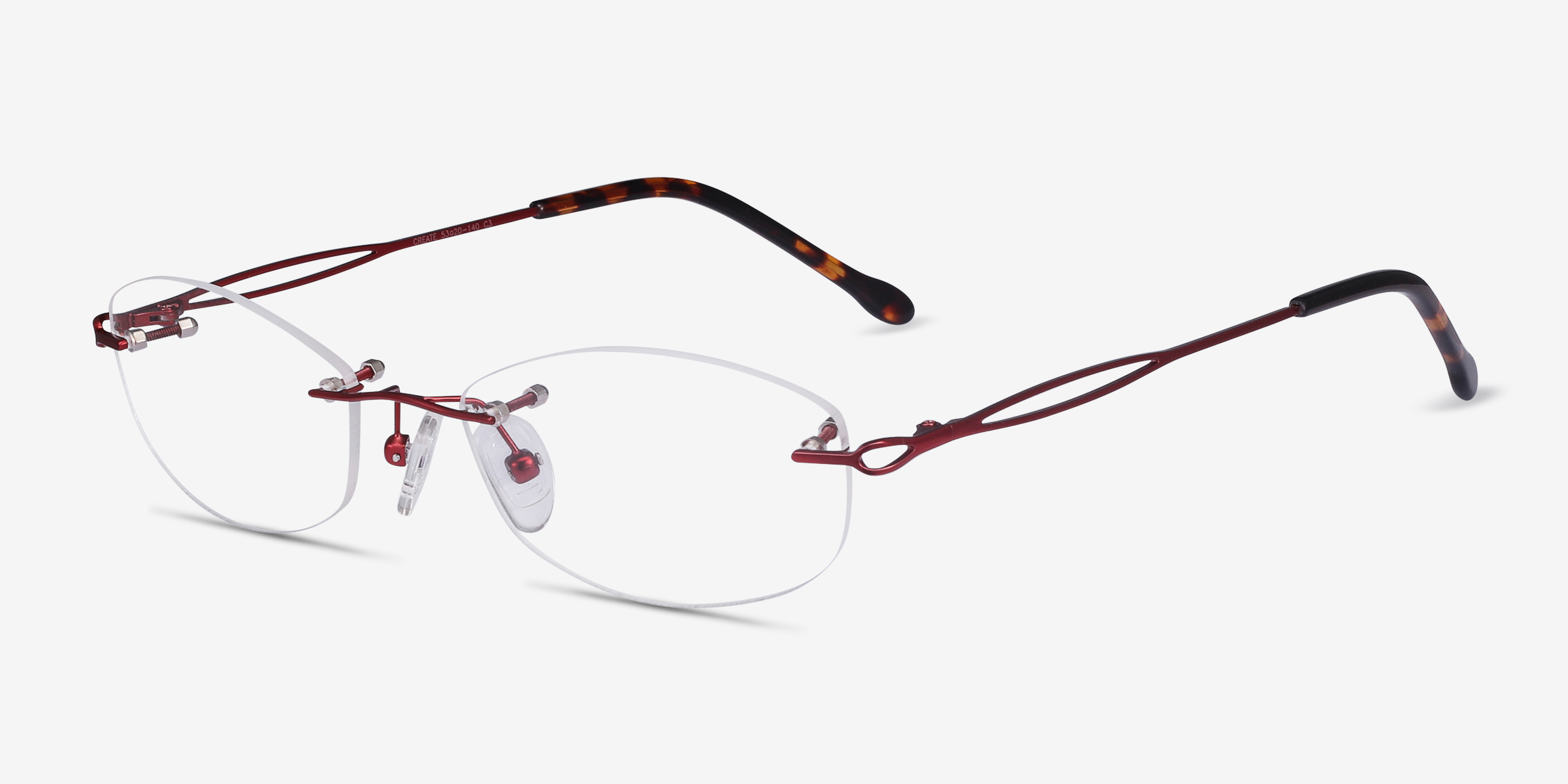 Create IntricatelyDetailed Red Frames Eyebuydirect