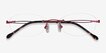 Create Burgundy MetalEyeglass Frames from EyeBuyDirect, Closed View