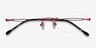 Create Burgundy MetalEyeglass Frames from EyeBuyDirect, Closed View