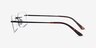 Enterprise Black MetalEyeglass Frames from EyeBuyDirect, Side View