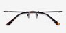 Enterprise Black MetalEyeglass Frames from EyeBuyDirect, Closed View