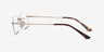 Enterprise Gold MetalEyeglass Frames from EyeBuyDirect, Side View