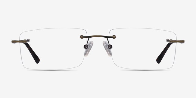 Evolve Bronze MetalEyeglass Frames from EyeBuyDirect, Front View