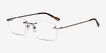 Evolve Bronze MetalEyeglass Frames from EyeBuyDirect, Angle View