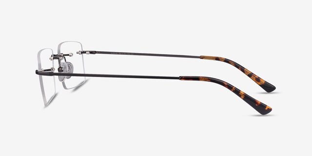 Evolve Gunmetal MétalMontures de lunettes de vue d'EyeBuyDirect, Vue de Côté
