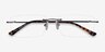 Evolve Gunmetal MétalMontures de lunettes de vue d'EyeBuyDirect, Vue Rapprochée