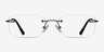 Forge Coffee MetalEyeglass Frames from EyeBuyDirect, Front View