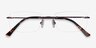 Forge Coffee MetalEyeglass Frames from EyeBuyDirect, Closed View