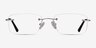 Forge Silver MetalEyeglass Frames from EyeBuyDirect, Front View