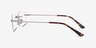Bold Silver MetalEyeglass Frames from EyeBuyDirect, Side View