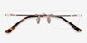 Bold Gold MetalEyeglass Frames from EyeBuyDirect, Closed View
