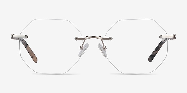 Glas Silver Metal Eyeglass Frames