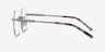 Glas Silver MetalEyeglass Frames from EyeBuyDirect, Side View
