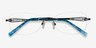 Scene Black MetalEyeglass Frames from EyeBuyDirect, Closed View
