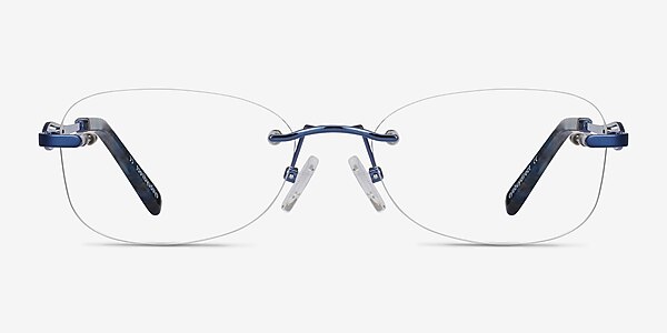 Scene Blue Metal Eyeglass Frames