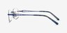 Scene Blue MetalEyeglass Frames from EyeBuyDirect, Side View