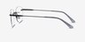 Feel Black MetalEyeglass Frames from EyeBuyDirect, Side View