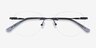 Feel Black MetalEyeglass Frames from EyeBuyDirect, Closed View