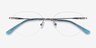 Feel Silver MetalEyeglass Frames from EyeBuyDirect, Closed View