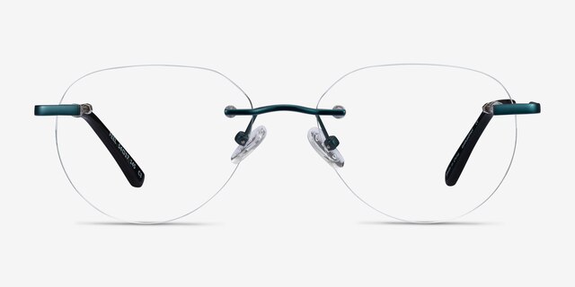 Feel Navy MetalEyeglass Frames from EyeBuyDirect, Front View
