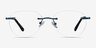 Feel Navy MetalEyeglass Frames from EyeBuyDirect, Front View