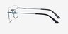Feel Navy MetalEyeglass Frames from EyeBuyDirect, Side View