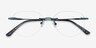 Feel Navy MetalEyeglass Frames from EyeBuyDirect, Closed View