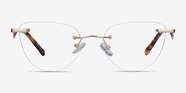 Harmony Matte Gold Metal Eyeglass Frames