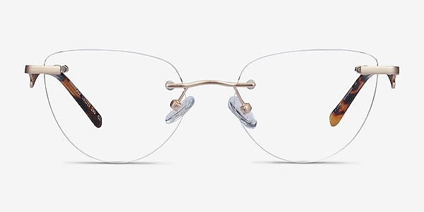 Harmony Matte Gold Metal Eyeglass Frames