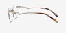 Harmony Matte Gold MetalEyeglass Frames from EyeBuyDirect, Side View