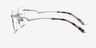 Harmony Matte Gunmetal MetalEyeglass Frames from EyeBuyDirect, Side View