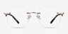 Belle Gold MetalEyeglass Frames from EyeBuyDirect, Front View