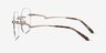 Belle Gold MetalEyeglass Frames from EyeBuyDirect, Side View