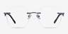 Belle Purple MetalEyeglass Frames from EyeBuyDirect, Front View