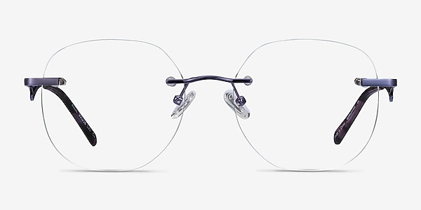 Belle Purple Metal Eyeglass Frames