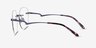 Belle Purple MetalEyeglass Frames from EyeBuyDirect, Side View
