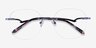 Belle Purple MetalEyeglass Frames from EyeBuyDirect, Closed View