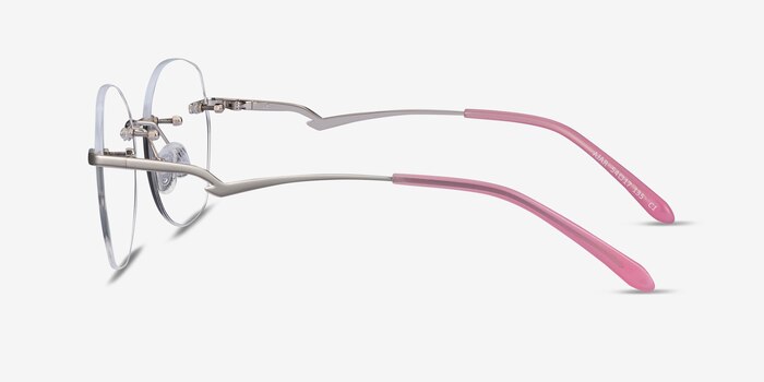 Ajar Silver Metal Eyeglass Frames from EyeBuyDirect