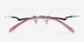 Ajar Silver MetalEyeglass Frames from EyeBuyDirect, Closed View