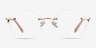 Ajar Gold MetalEyeglass Frames from EyeBuyDirect, Front View