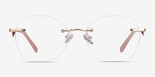 Ajar Gold Metal Eyeglass Frames