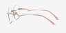 Ajar Gold MetalEyeglass Frames from EyeBuyDirect, Side View