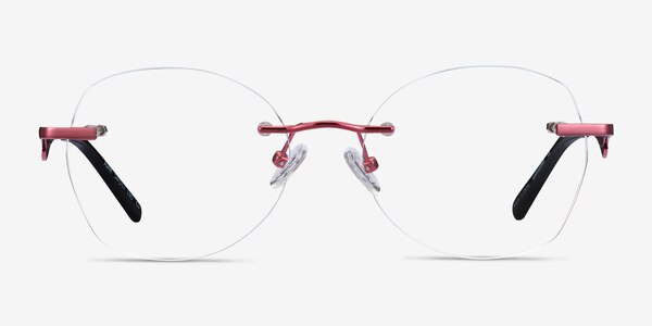 Ajar Raspberry Metal Eyeglass Frames