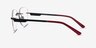 Ride Black Burgundy MetalEyeglass Frames from EyeBuyDirect, Side View
