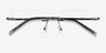 Ritzy Black MetalEyeglass Frames from EyeBuyDirect, Closed View
